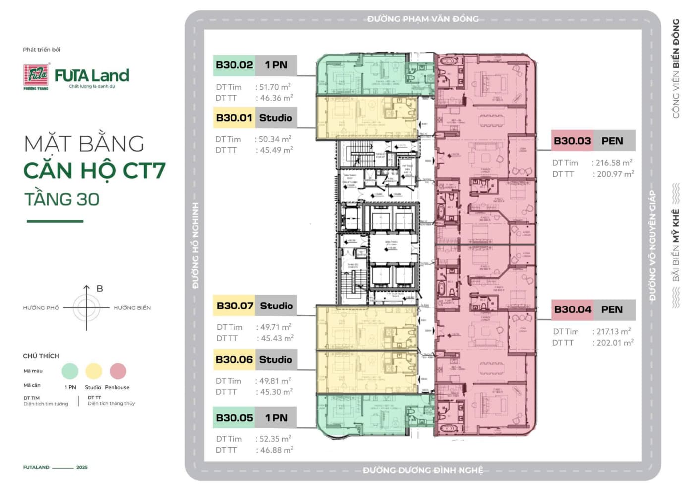 Mặt bằng tầng 30 CT7